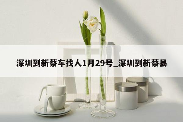 深圳到新蔡车找人1月29号_深圳到新蔡县